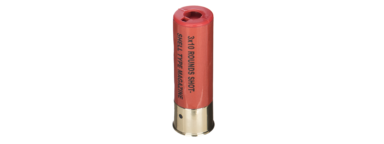 M56 SHELL-RDX1 ABS PLASTIC AIRSOFT SHOTGUN SHELL (RED) - Click Image to Close